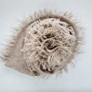 Frindge Scarf | Tan Cream
